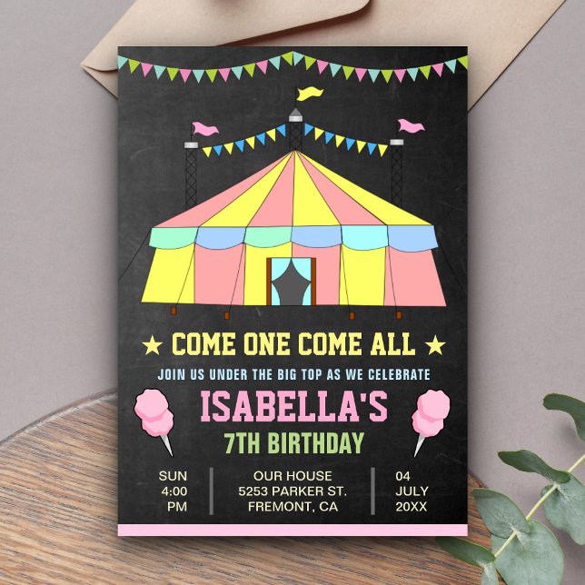 Invitation pour la fête d'anniversaire des filles  (Créateur téléchargé)