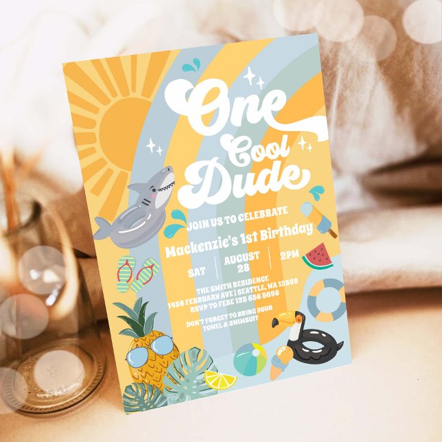Invitation pour la fête d'anniversaire d'été d'un  (Créateur téléchargé)
