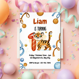 Invitation pour la fête d'anniversaire du 1er anni