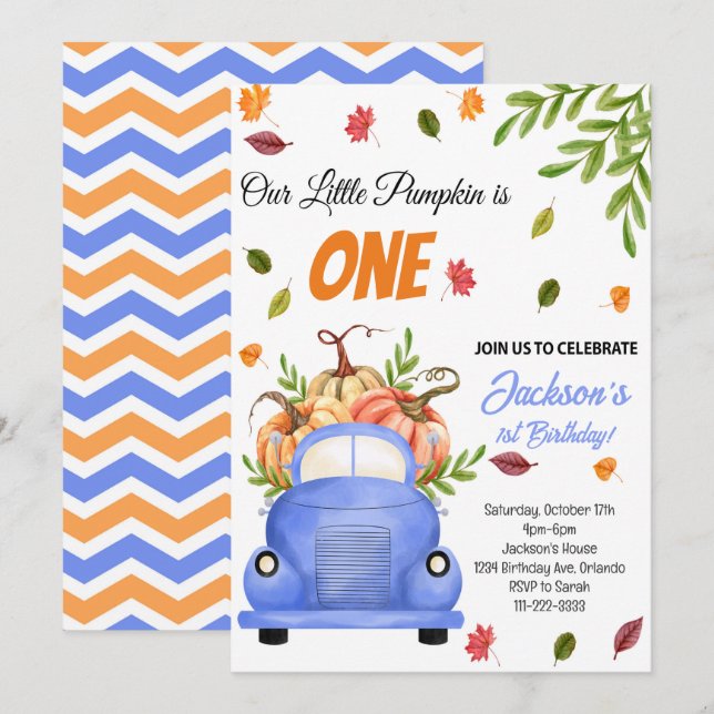 Invitation pour la fête d'anniversaire du petit Ci (Devant / Derrière)