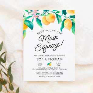 Invitation pour la fête de douche de mariée Elle a