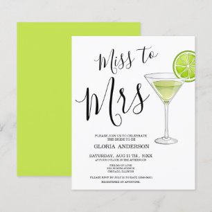 Invitation pour la fête de fiançailles de Miss à M