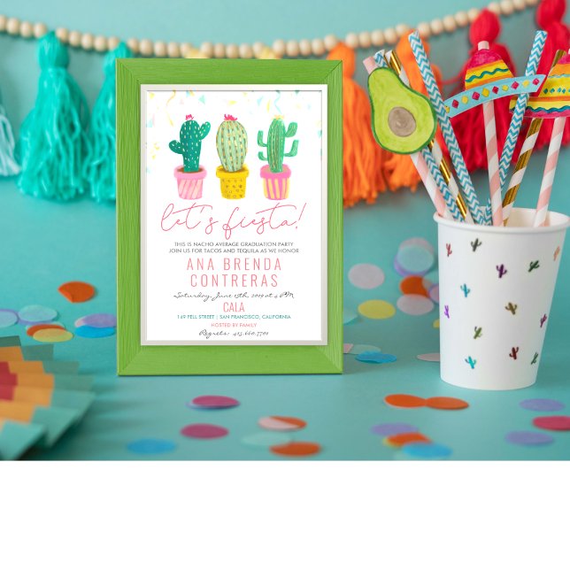 Invitation pour la fête de fin d'études Fiesta Cac (Créateur téléchargé)