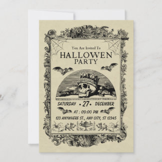 Invitation pour la fête de Gothmas Halloween — Som