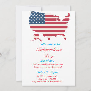 Invitation pour la fête de l'indépendance
