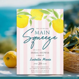 Invitation pour la fête de mariage Pink Lemon Main