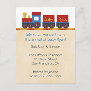 Invitation pour la Fête de Naissance d'un Garçon :