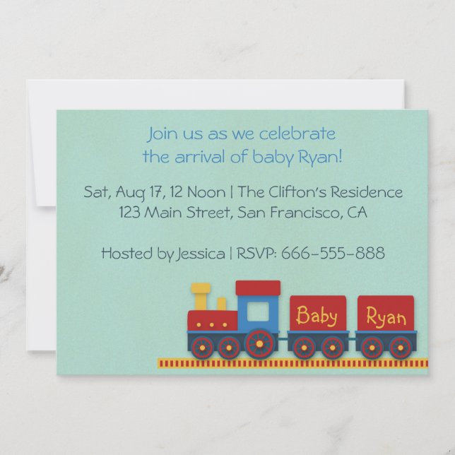 Invitation pour la Fête de Naissance d'un Petit Ga (Devant)