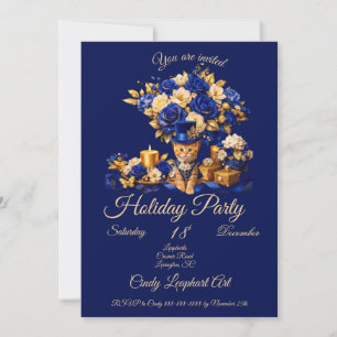 Invitation pour la fête de Noël Royal Sparkle