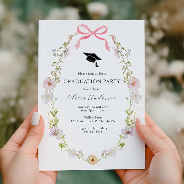 Invitation pour la fête de remise des diplômes ave (Créateur téléchargé)