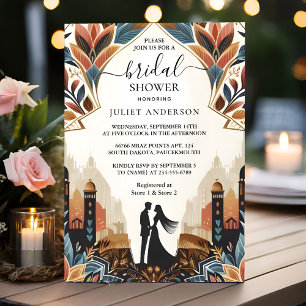 Invitation Pour la Fête des mariées rétro arabe Exotic Bold D