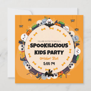 Invitation pour la fête d'Halloween des enfants –