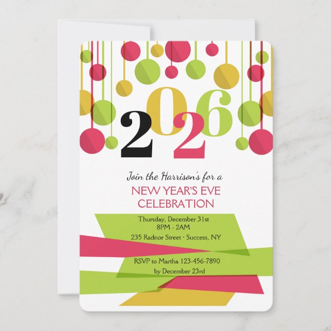 Invitation pour la fête du 31 décembre (2) (Devant)