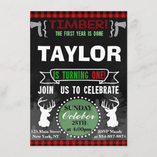 Invitation pour la fête du premier anniversaire de