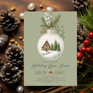 Invitation pour la Maison de Fête de Cottage Cosy