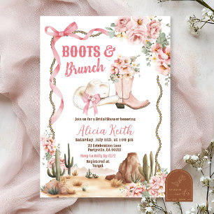 Invitation pour la Mariée : Bottes et Brunch