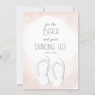 Invitation Pour la plage et vos pieds dansants