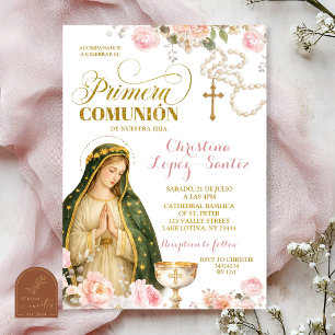 Invitation pour la Première Communion de la Dame d