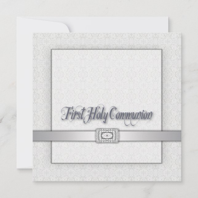 Invitation pour la Première Communion des filles e (Devant)
