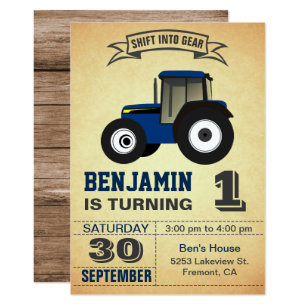 Invitations Faire Part Tracteur Zazzle Fr