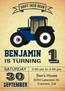 Invitations Faire Part Tracteur Zazzle Fr