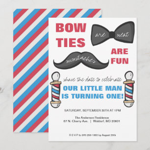 Invitation pour la première fête d'anniversaire au