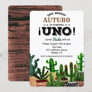 Invitation pour la première fête d'anniversaire Ca