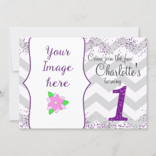 Invitation pour la première fête d'anniversaire Pa