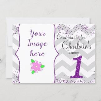 Invitation pour la première fête d'anniversaire Pa