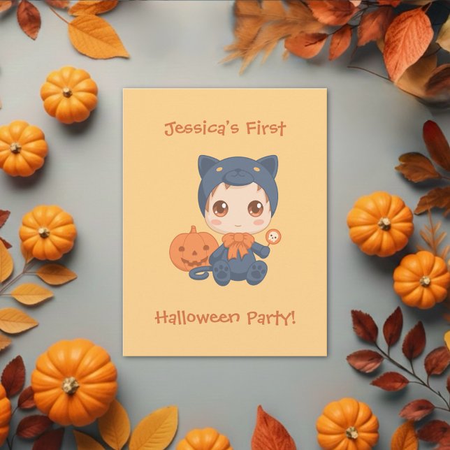 Invitation pour la première fête de chat noir Hall (Créateur téléchargé)