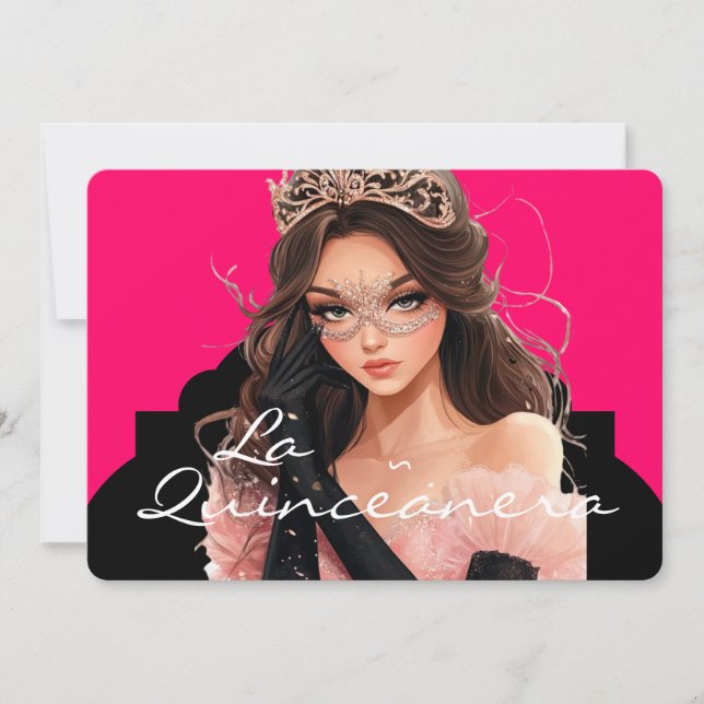 Invitation pour la Quinceanera (Devant)