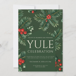 Invitation pour la roue de l'année du solstice d'h