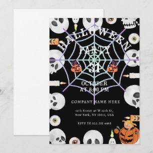 Invitation pour la soirée d'Halloween au bureau av