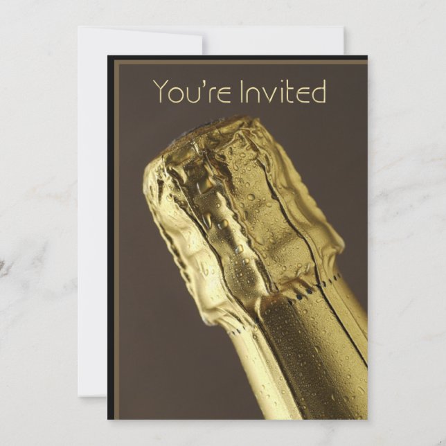 Invitation pour la soirée du Nouvel An avec boutei (Dos)