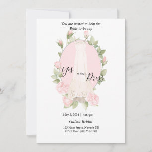 Invitation pour l'achat de robes Delicate Roses