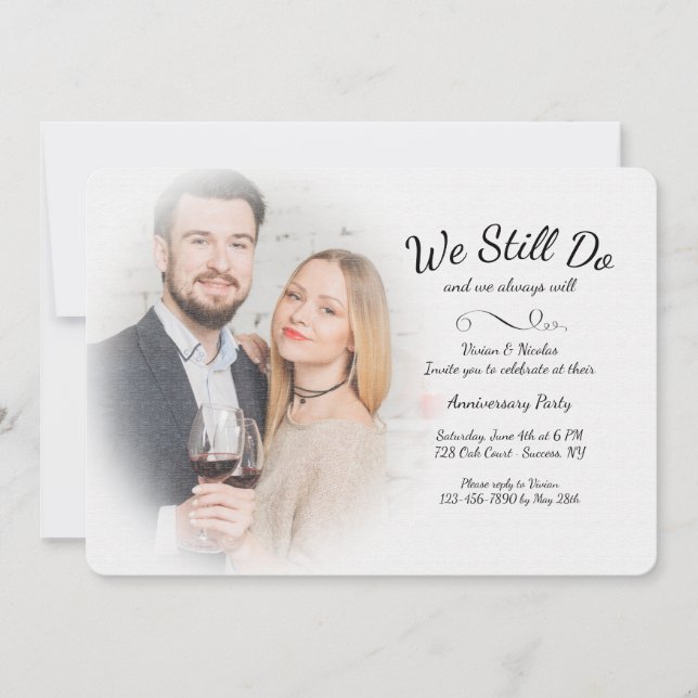 Invitation pour l'anniversaire de la photo Misty q (Devant)