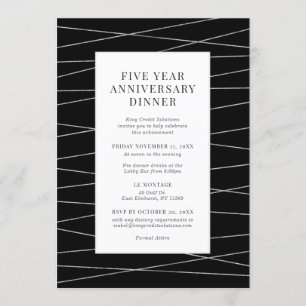 Invitation pour l'anniversaire de l'entreprise