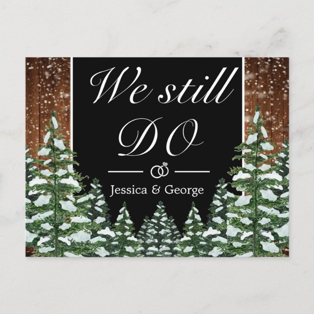 Invitation pour l'anniversaire de mariage « Forêt  (Devant)