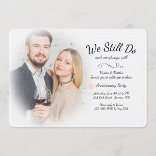 Invitation pour l'anniversaire de photo "Misty We 