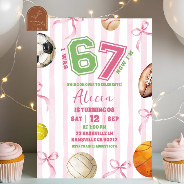 Invitation pour l'anniversaire des 7 ans de Bow Gi (Créateur téléchargé)