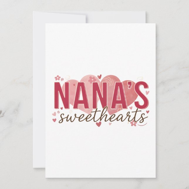 Invitation pour l'anniversaire des amoureux de Nan (Devant)