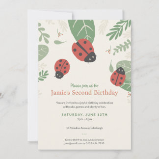 Invitation pour l'anniversaire des enfants à la pr