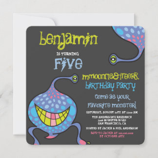 Invitation pour l'anniversaire des enfants avec un