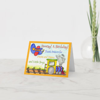 Invitation pour l'anniversaire des garçons avec de