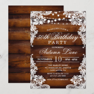Invitation pour l'anniversaire d'un adulte de tout