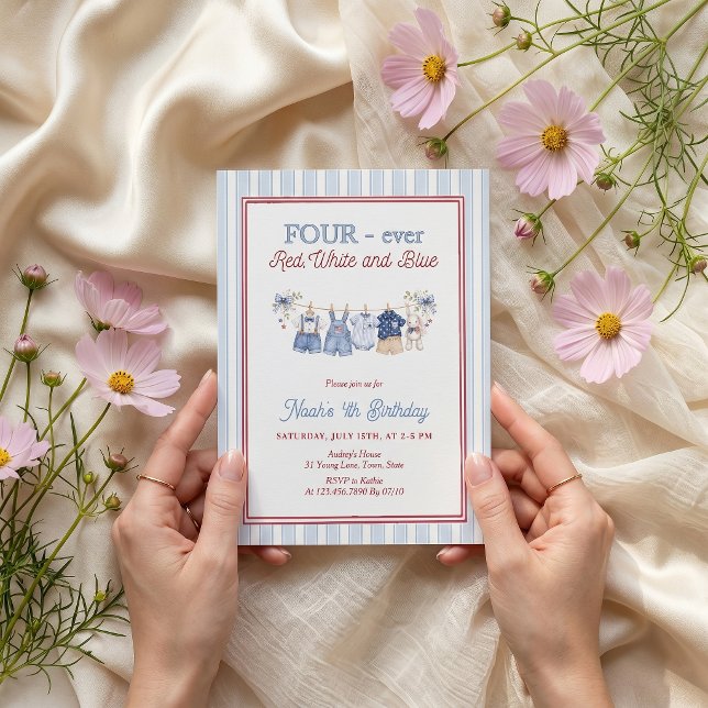 Invitation pour l'anniversaire d'un garçon rouge b (Créateur téléchargé)