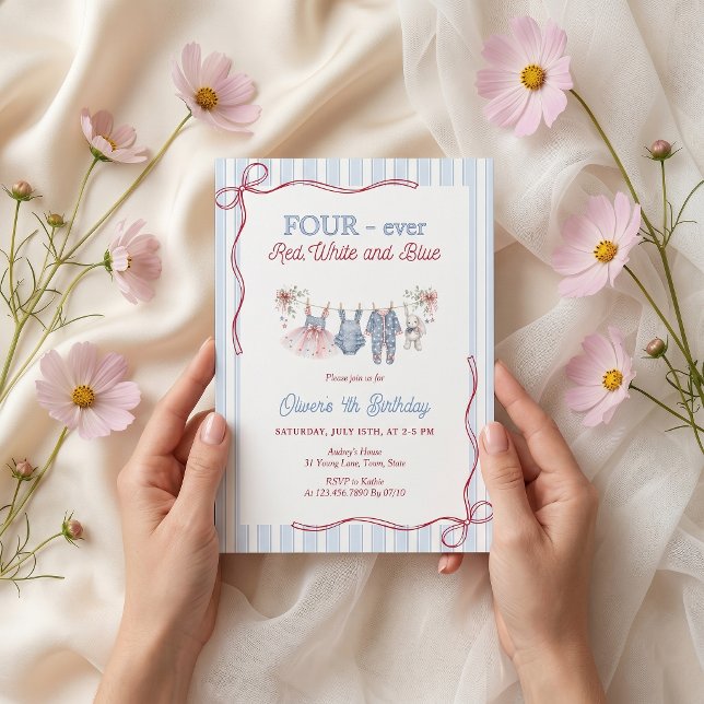 Invitation pour l'anniversaire d'une fille rouge b (Créateur téléchargé)