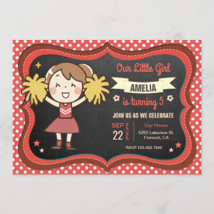 Invitation pour l'anniversaire d'une jolie fille m