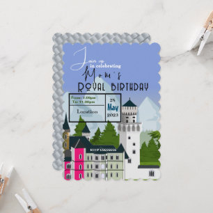 Invitation pour l'anniversaire royal de maman