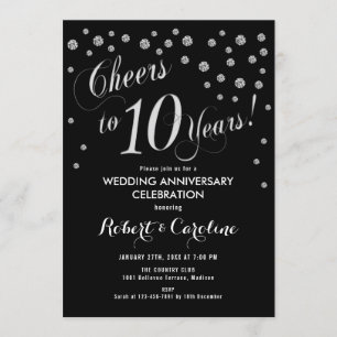 Invitation pour le 10ème Anniversaire en Noir & Ar